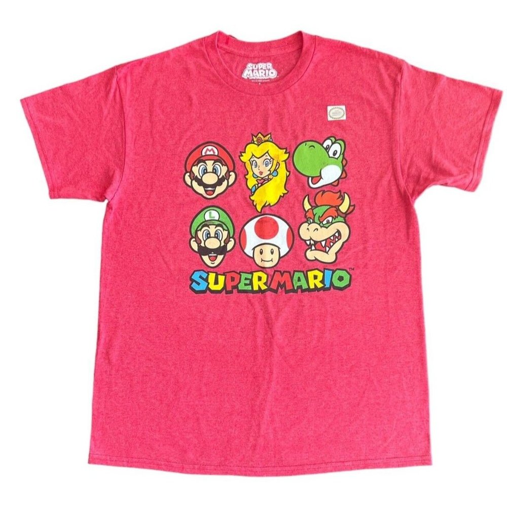 Super Mario Bros T-Shirt Sz M Official Nintendo Licensed Product NWT